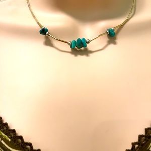 (In need of repair) Vintage Sterling and turquoise necklace